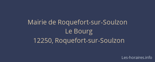 Mairie de Roquefort-sur-Soulzon