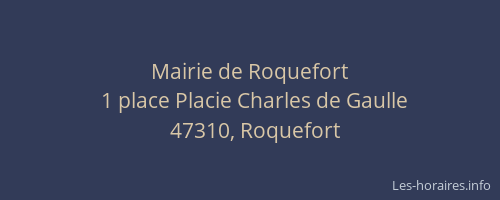 Mairie de Roquefort