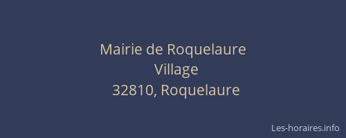 Mairie de Roquelaure