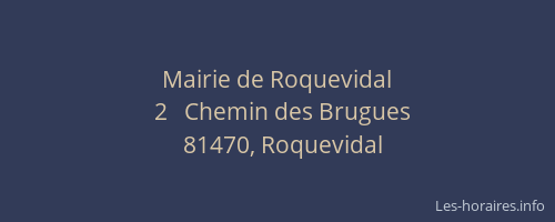 Mairie de Roquevidal