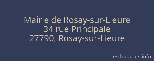 Mairie de Rosay-sur-Lieure