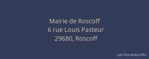 Mairie de Roscoff