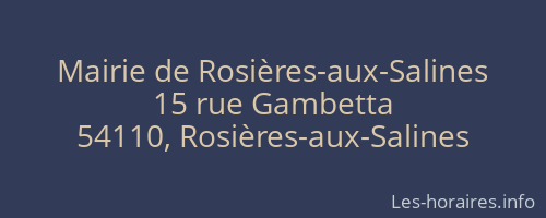 Mairie de Rosières-aux-Salines