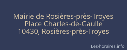 Mairie de Rosières-près-Troyes