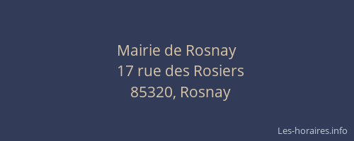 Mairie de Rosnay