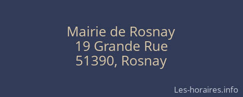 Mairie de Rosnay