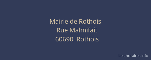 Mairie de Rothois