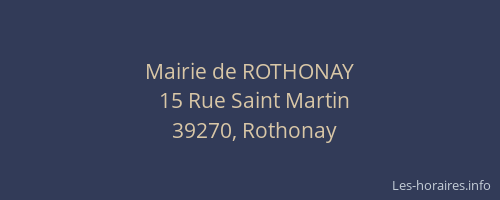 Mairie de ROTHONAY