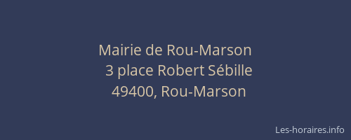 Mairie de Rou-Marson