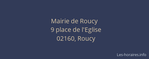 Mairie de Roucy