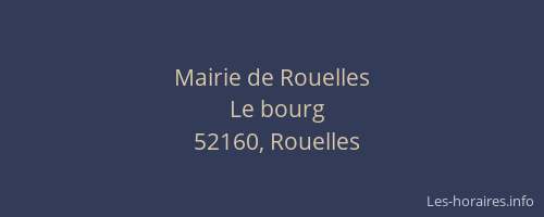 Mairie de Rouelles