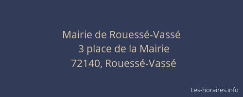 Mairie de Rouessé-Vassé