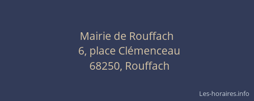 Mairie de Rouffach