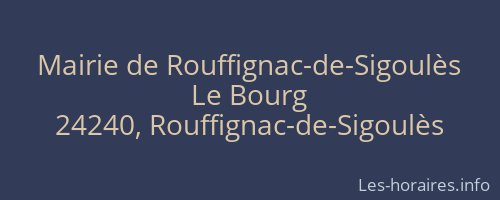 Mairie de Rouffignac-de-Sigoulès