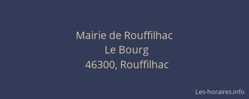 Mairie de Rouffilhac