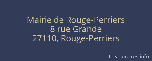 Mairie de Rouge-Perriers