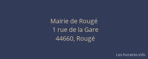 Mairie de Rougé