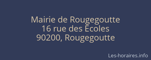 Mairie de Rougegoutte