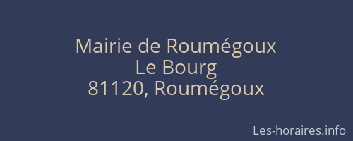Mairie de Roumégoux