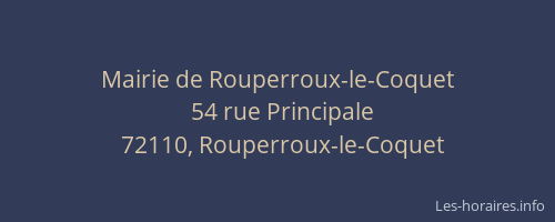 Mairie de Rouperroux-le-Coquet