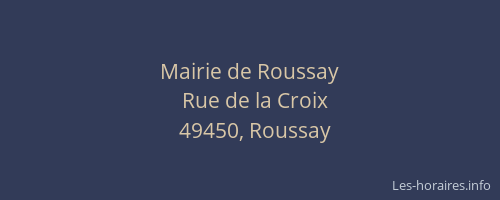 Mairie de Roussay