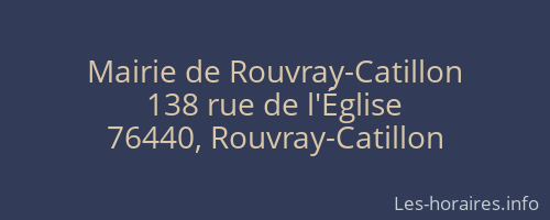 Mairie de Rouvray-Catillon