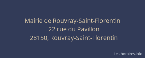 Mairie de Rouvray-Saint-Florentin