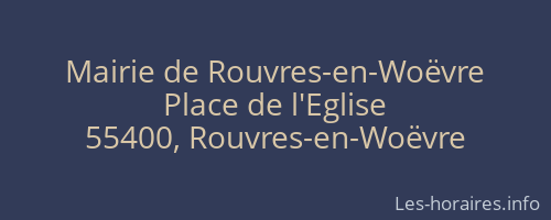 Mairie de Rouvres-en-Woëvre