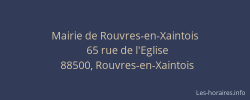 Mairie de Rouvres-en-Xaintois