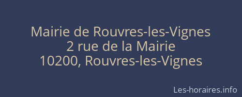 Mairie de Rouvres-les-Vignes