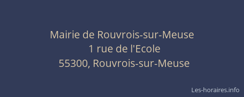 Mairie de Rouvrois-sur-Meuse