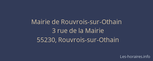 Mairie de Rouvrois-sur-Othain