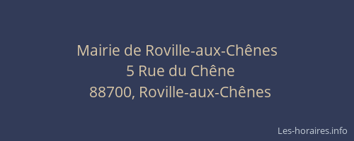 Mairie de Roville-aux-Ch&ecirc;nes