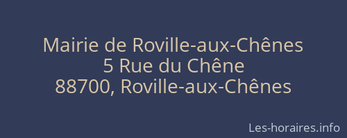 Mairie de Roville-aux-Chênes