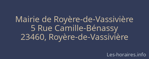 Mairie de Royère-de-Vassivière