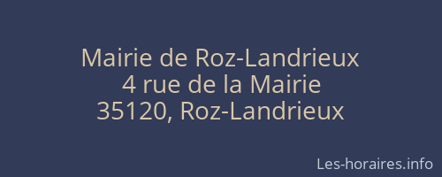 Mairie de Roz-Landrieux