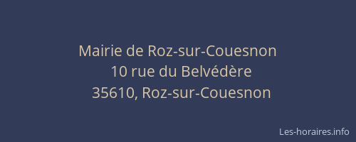 Mairie de Roz-sur-Couesnon