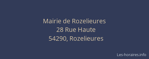 Mairie de Rozelieures
