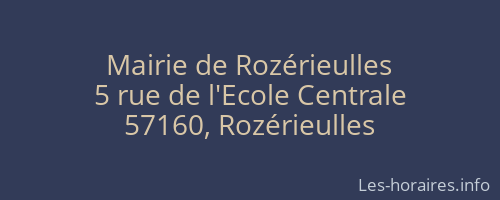 Mairie de Rozérieulles