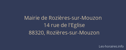 Mairie de Rozières-sur-Mouzon