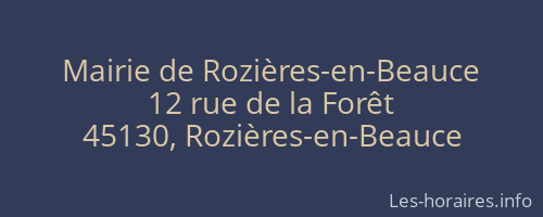 Mairie de Rozières-en-Beauce