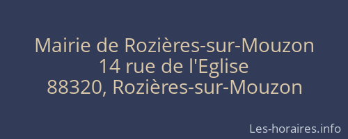 Mairie de Rozières-sur-Mouzon