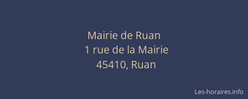 Mairie de Ruan
