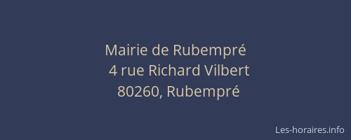 Mairie de Rubempré