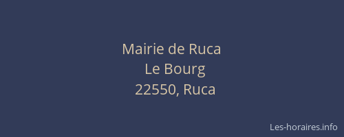 Mairie de Ruca