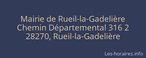 Mairie de Rueil-la-Gadelière