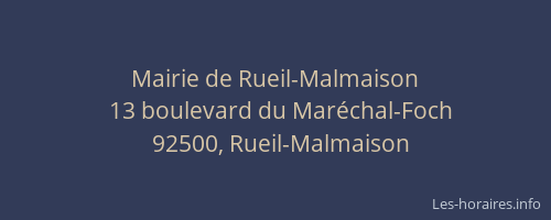 Mairie de Rueil-Malmaison