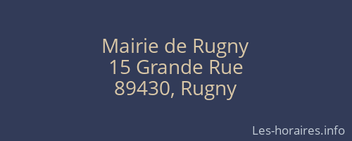 Mairie de Rugny