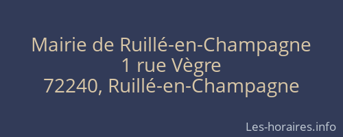 Mairie de Ruillé-en-Champagne