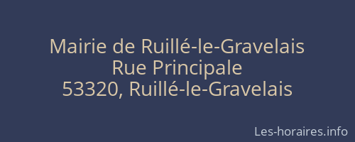 Mairie de Ruillé-le-Gravelais
